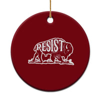 Protect Our National Parks Ceramic Ornament Bison Wildlife Resist - Wonder Print Shop