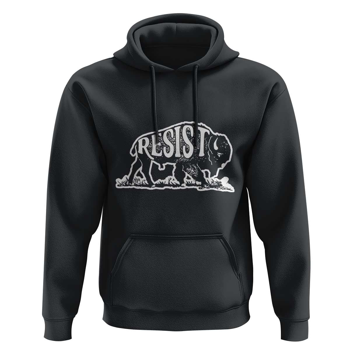 Protect Our National Parks Hoodie Bison Wildlife Resist