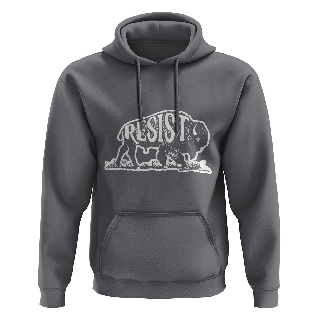 Protect Our National Parks Hoodie Bison Wildlife Resist