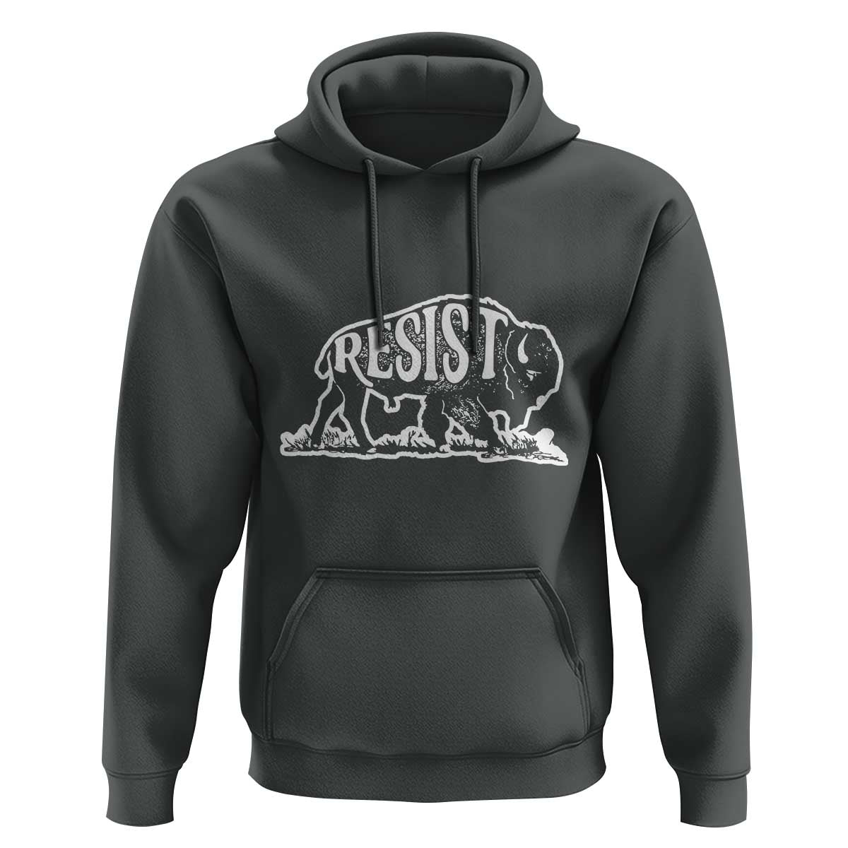 Protect Our National Parks Hoodie Bison Wildlife Resist
