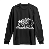 Protect Our National Parks Long Sleeve Shirt Bison Wildlife Resist