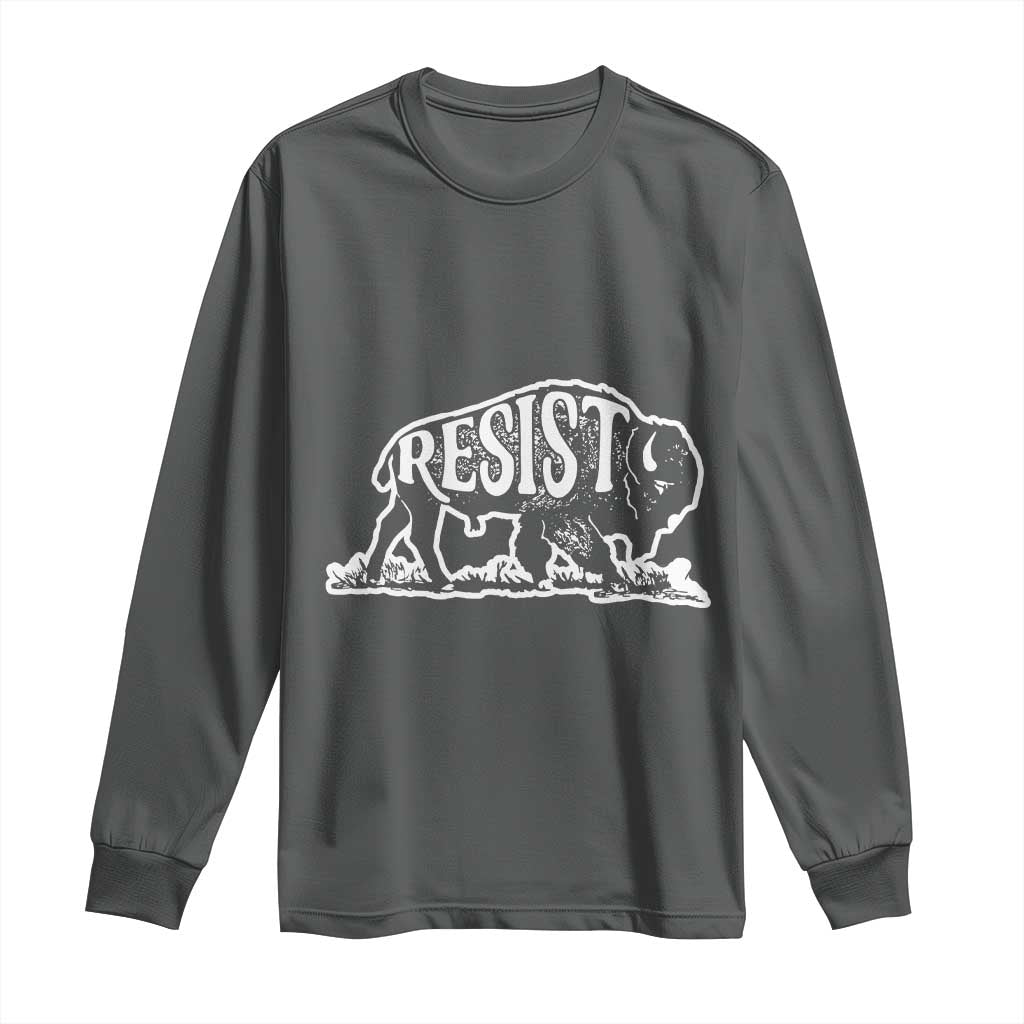 Protect Our National Parks Long Sleeve Shirt Bison Wildlife Resist