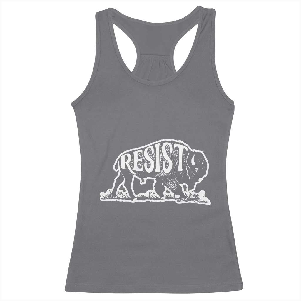 Protect Our National Parks Racerback Tank Top Bison Wildlife Resist