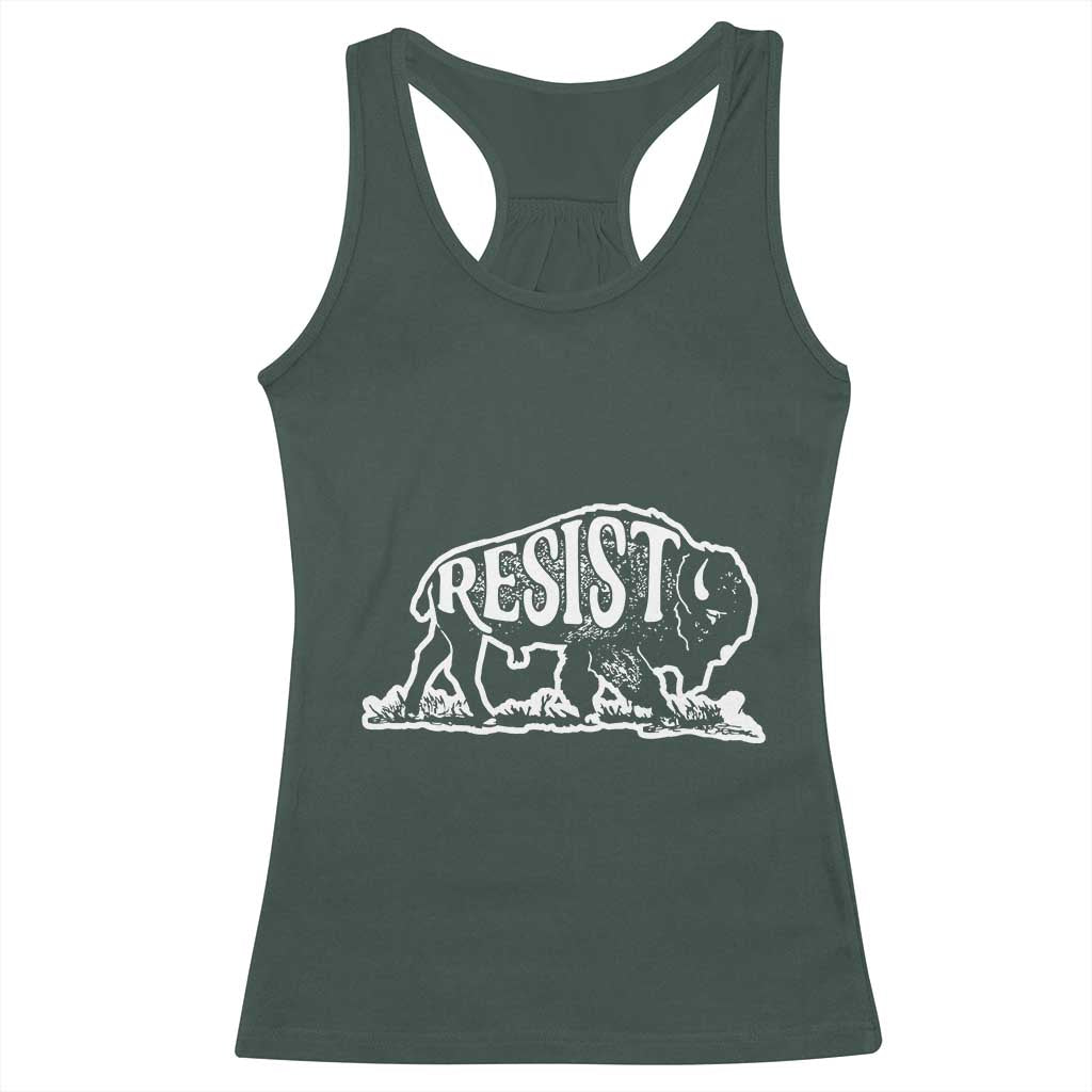 Protect Our National Parks Racerback Tank Top Bison Wildlife Resist