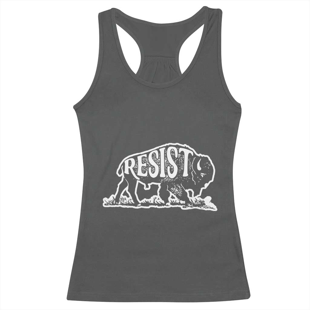 Protect Our National Parks Racerback Tank Top Bison Wildlife Resist