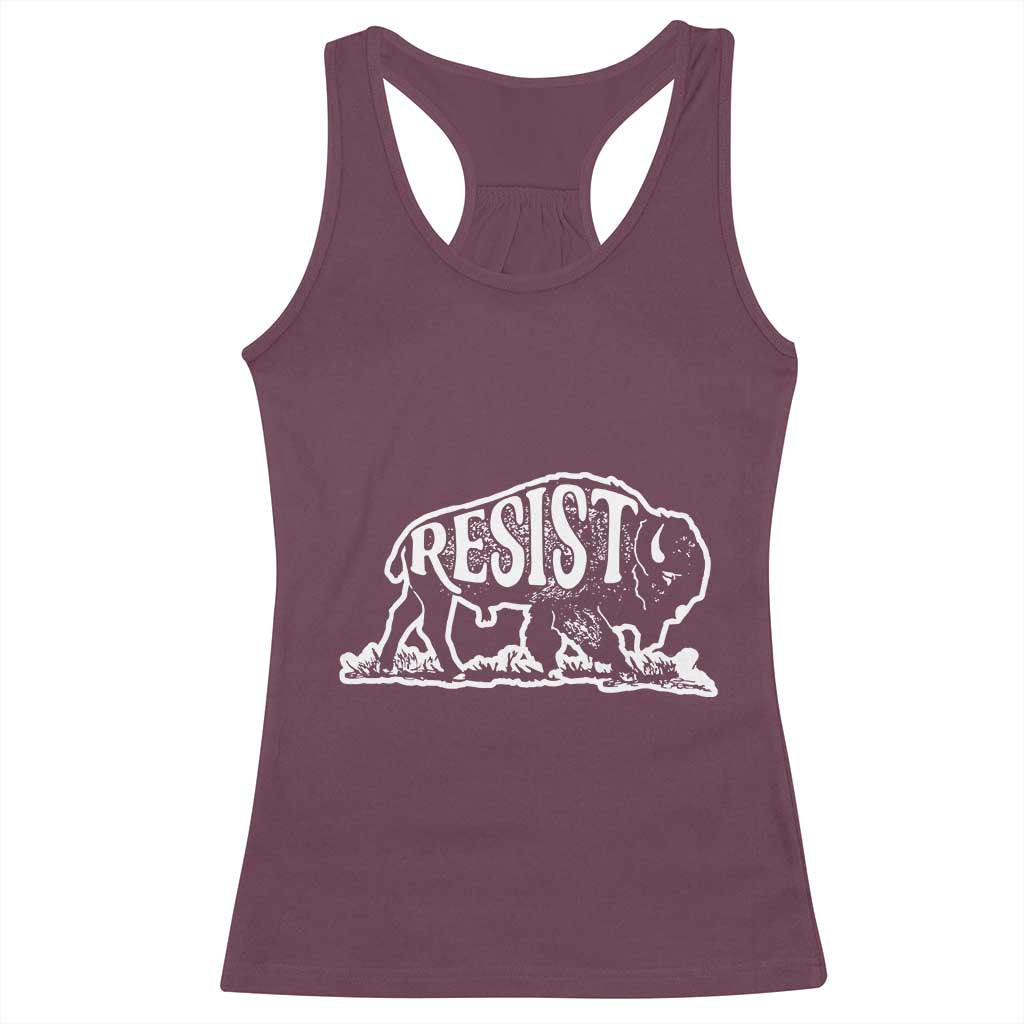 Protect Our National Parks Racerback Tank Top Bison Wildlife Resist