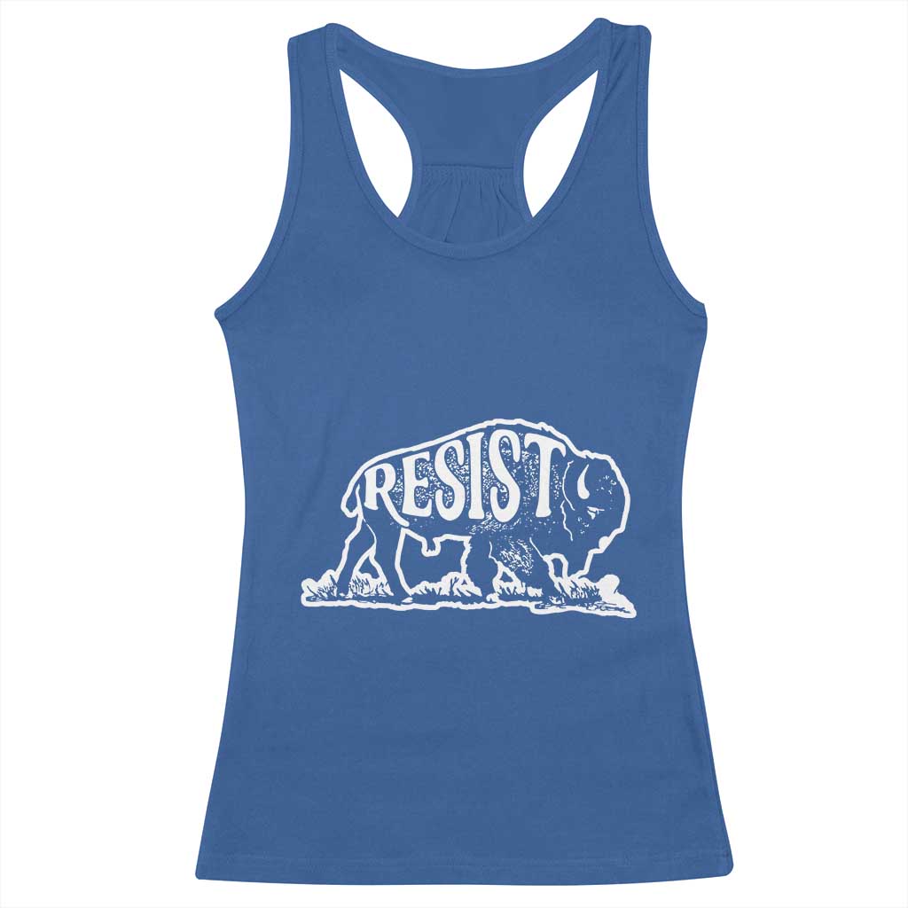 Protect Our National Parks Racerback Tank Top Bison Wildlife Resist