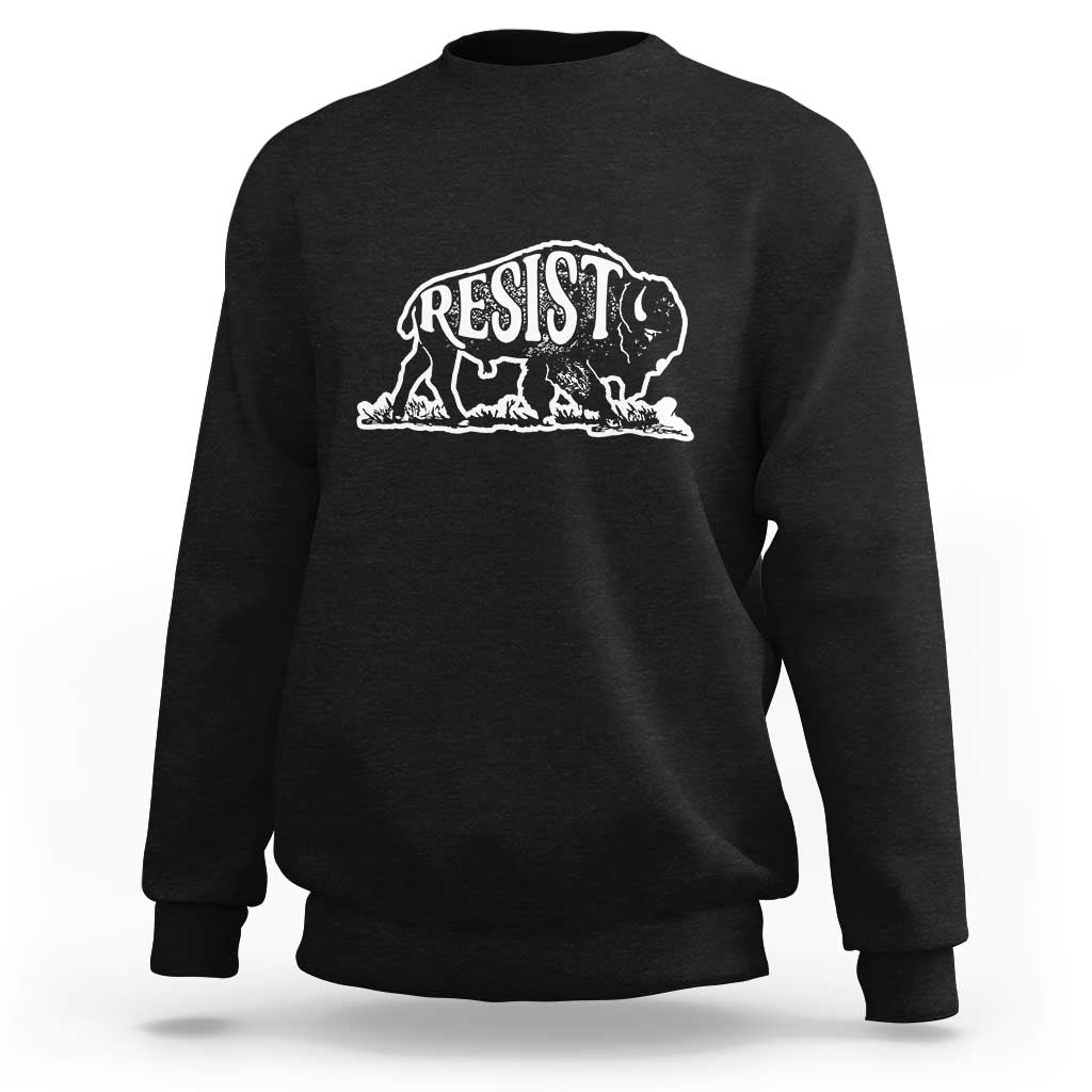 Protect Our National Parks Sweatshirt Bison Wildlife Resist