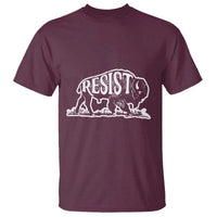 Protect Our National Parks T Shirt Bison Wildlife Resist