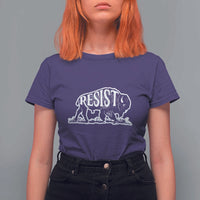 Protect Our National Parks T Shirt For Women Bison Wildlife Resist