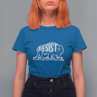 Protect Our National Parks T Shirt For Women Bison Wildlife Resist