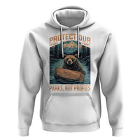 Protect Our National Parks Hoodie Parks Not Profits Bear Retro Graphic