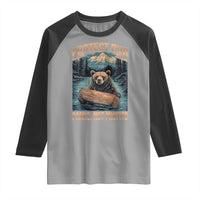 Protect Our National Parks Raglan Shirt Parks Not Profits Bear Retro Graphic