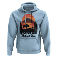 Protect Our National Parks Hoodie Bison Buffalo Vintage Graphic