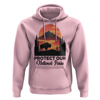 Protect Our National Parks Hoodie Bison Buffalo Vintage Graphic