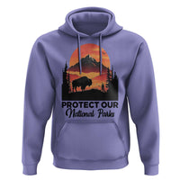Protect Our National Parks Hoodie Bison Buffalo Vintage Graphic