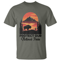 Protect Our National Parks T Shirt Bison Buffalo Vintage Graphic
