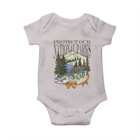 Protect Our National Parks Baby Onesie Wildlife Fishing Outdoor Adventure Retro