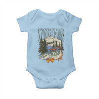 Protect Our National Parks Baby Onesie Wildlife Fishing Outdoor Adventure Retro
