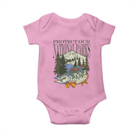 Protect Our National Parks Baby Onesie Wildlife Fishing Outdoor Adventure Retro