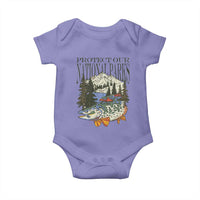Protect Our National Parks Baby Onesie Wildlife Fishing Outdoor Adventure Retro