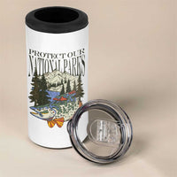 Protect Our National Parks 4 in 1 Can Cooler Tumbler Wildlife Fishing Outdoor Adventure Retro
