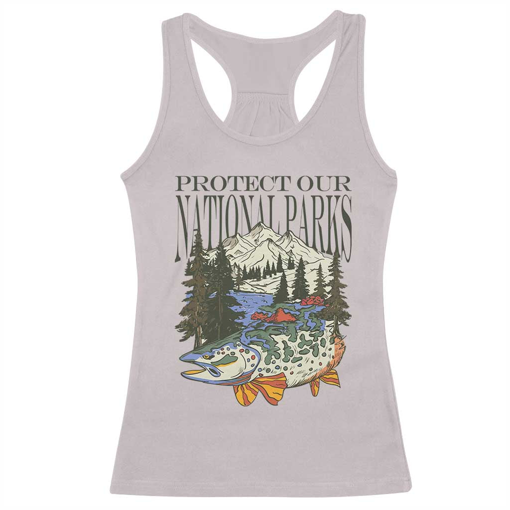 Protect Our National Parks Racerback Tank Top Wildlife Fishing Outdoor Adventure Retro