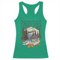 Protect Our National Parks Racerback Tank Top Wildlife Fishing Outdoor Adventure Retro