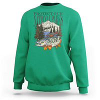 Protect Our National Parks Sweatshirt Wildlife Fishing Outdoor Adventure Retro