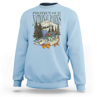 Protect Our National Parks Sweatshirt Wildlife Fishing Outdoor Adventure Retro