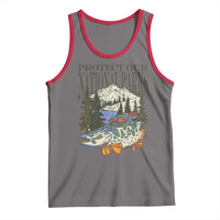 Protect Our National Parks Tank Top Wildlife Fishing Outdoor Adventure Retro