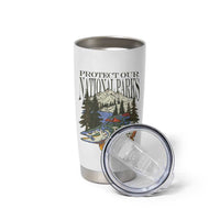 Protect Our National Parks Tumbler Cup Wildlife Fishing Outdoor Adventure Retro