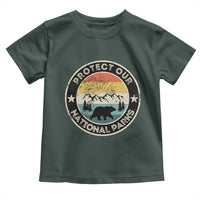 Protect Our National Parks Toddler T Shirt Bear Wildlife Retro Mountain Graphic