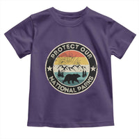 Protect Our National Parks Toddler T Shirt Bear Wildlife Retro Mountain Graphic