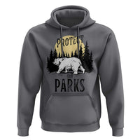 Protect Our Parks Hoodie Retro Bear Forest Nature Graphic