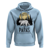 Protect Our Parks Hoodie Retro Bear Forest Nature Graphic