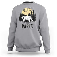 Protect Our Parks Sweatshirt Retro Bear Forest Nature Graphic