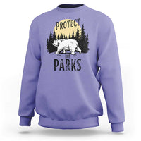 Protect Our Parks Sweatshirt Retro Bear Forest Nature Graphic