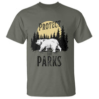 Protect Our Parks T Shirt Retro Bear Forest Nature Graphic