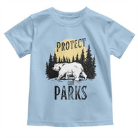 Protect Our Parks Toddler T Shirt Retro Bear Forest Nature Graphic