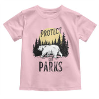 Protect Our Parks Toddler T Shirt Retro Bear Forest Nature Graphic