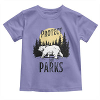Protect Our Parks Toddler T Shirt Retro Bear Forest Nature Graphic
