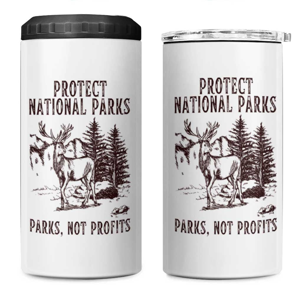 Protect National Parks 4 in 1 Can Cooler Tumbler Support Parks Not Profits Deer