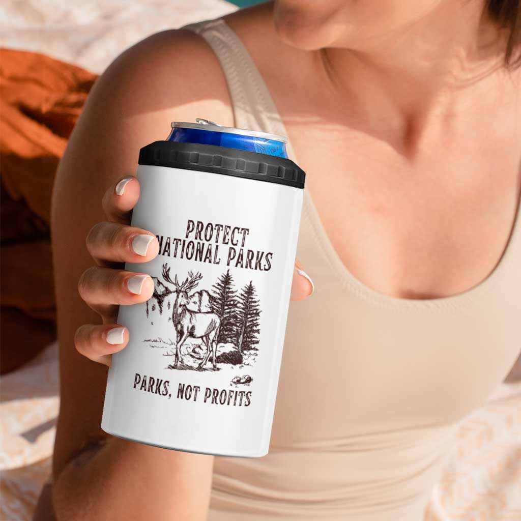 Protect National Parks 4 in 1 Can Cooler Tumbler Support Parks Not Profits Deer