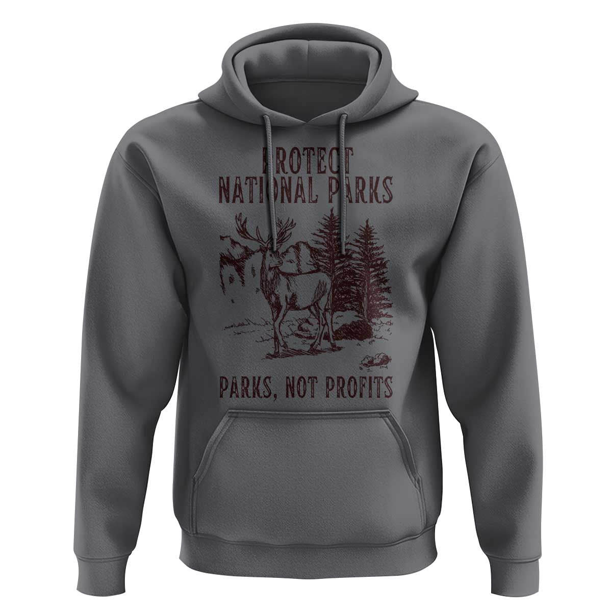 Protect National Parks Hoodie Support Parks Not Profits Deer