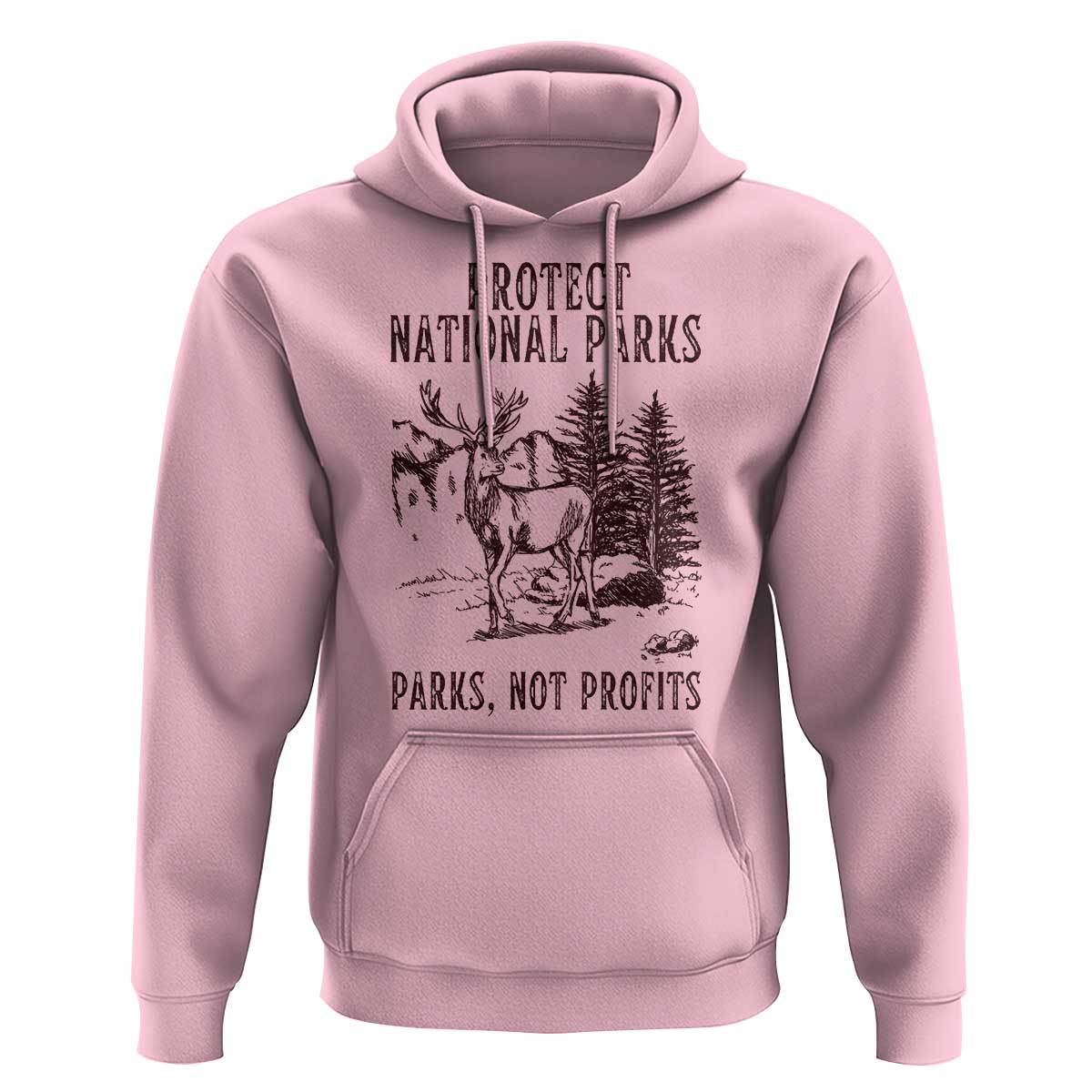 Protect National Parks Hoodie Support Parks Not Profits Deer