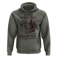 Protect National Parks Hoodie Support Parks Not Profits Deer