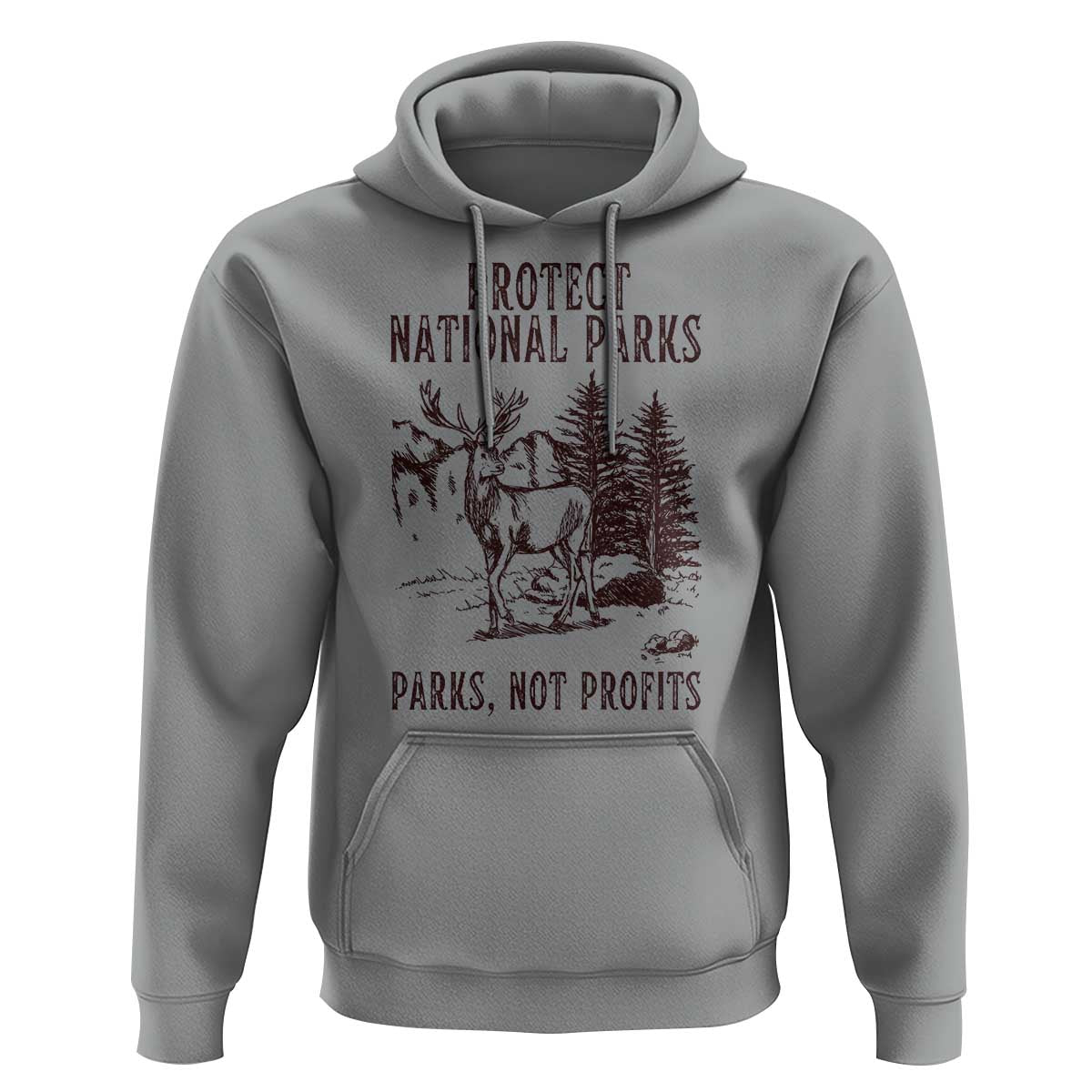 Protect National Parks Hoodie Support Parks Not Profits Deer