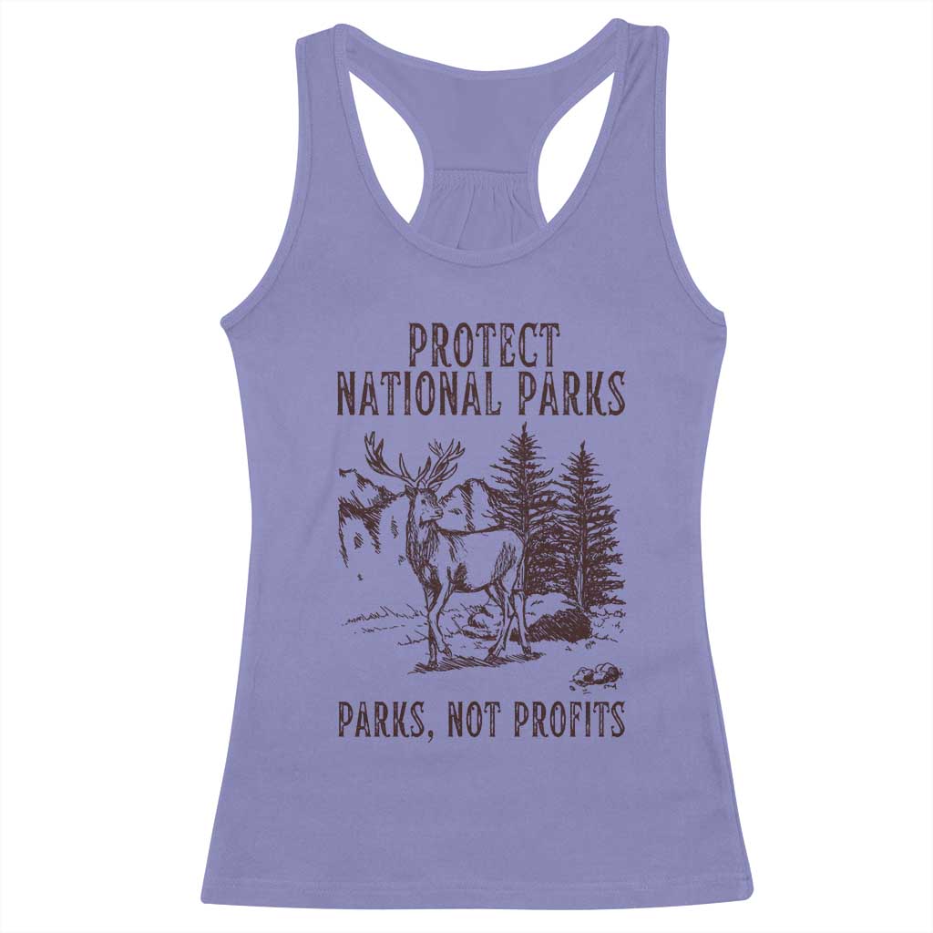 Protect National Parks Racerback Tank Top Support Parks Not Profits Deer
