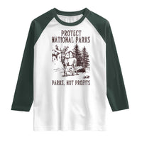 Protect National Parks Raglan Shirt Support Parks Not Profits Deer